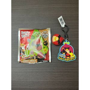Angry Birds Series 1 Bag Clip Keychain CHASE - Get Angry Poster with Red Charm